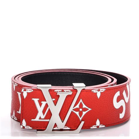 lv cinturon mujer|louis vuitton supreme red belt.